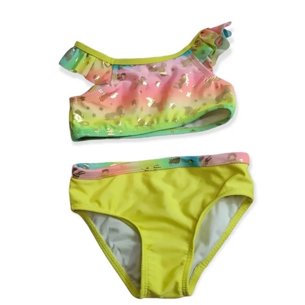 Wonder Nation unicorn bikini 3T